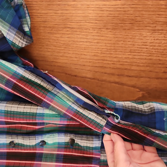 Vintage early to mid 1900's Marla D Side Zipper Dress/Appr Sz 6 - Picture 6 of 11